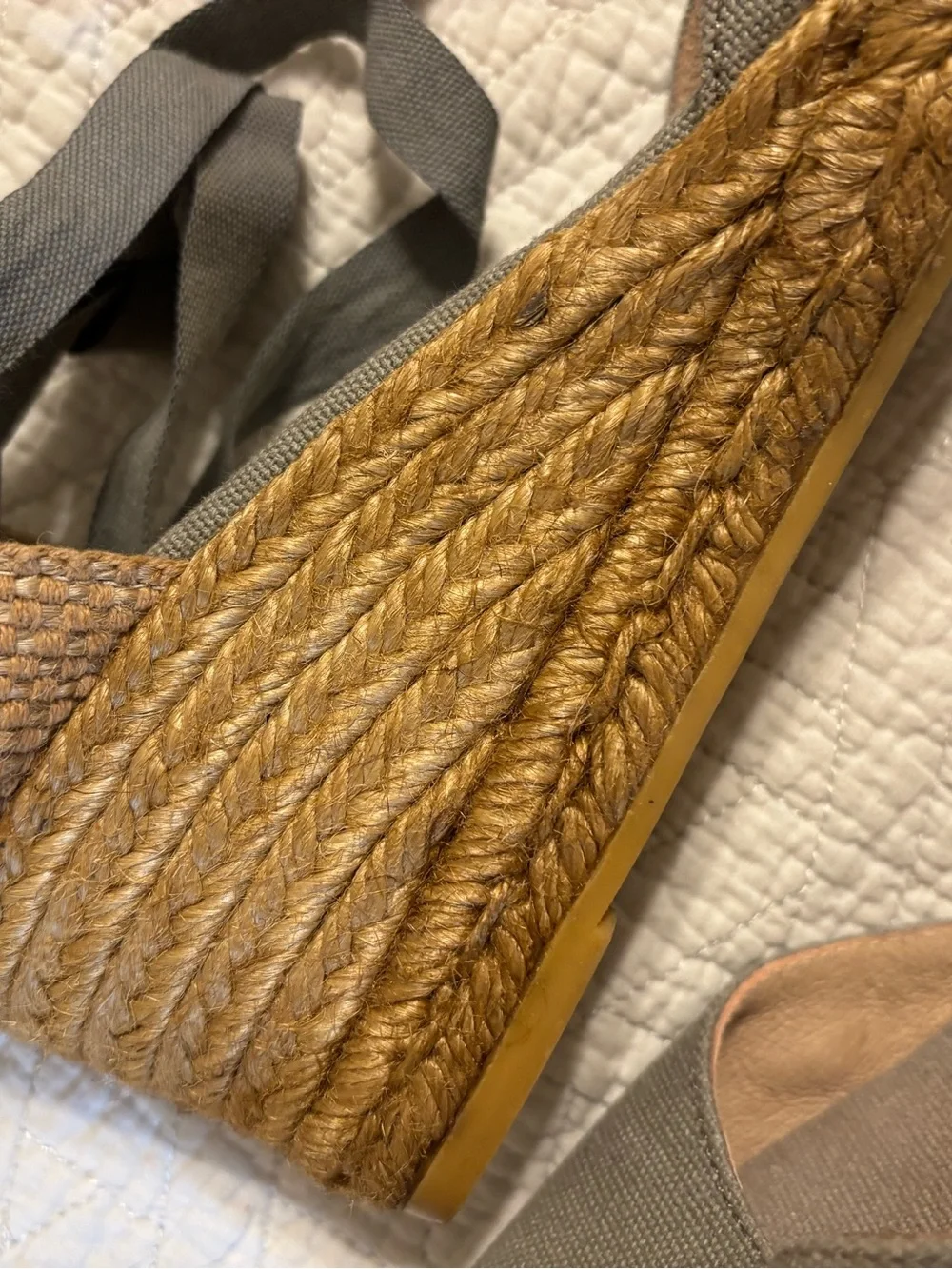 Viscata Barcelona Sagaro Canvas Espadrille Wedges 42 handmade Spain
